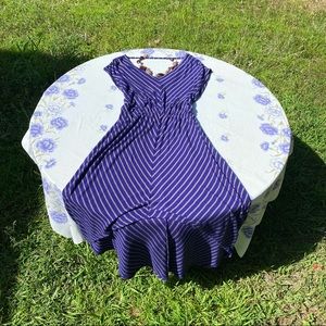 Blue and gray Love Fire high low dress size medium with straps slightly loved